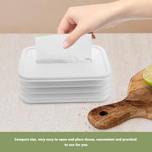 Simple Silicone Tissue Holder – Cube/Cylinder Tissue Box for Bathroom, Office